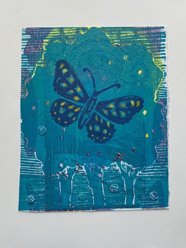 Variation en bleu no 2